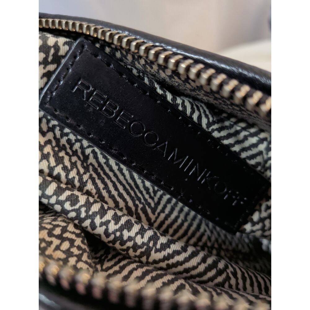Rebecca Minkoff Fringe Black Crossbody Hippie Boho Leather Bag Purse - Picture 11 of 12